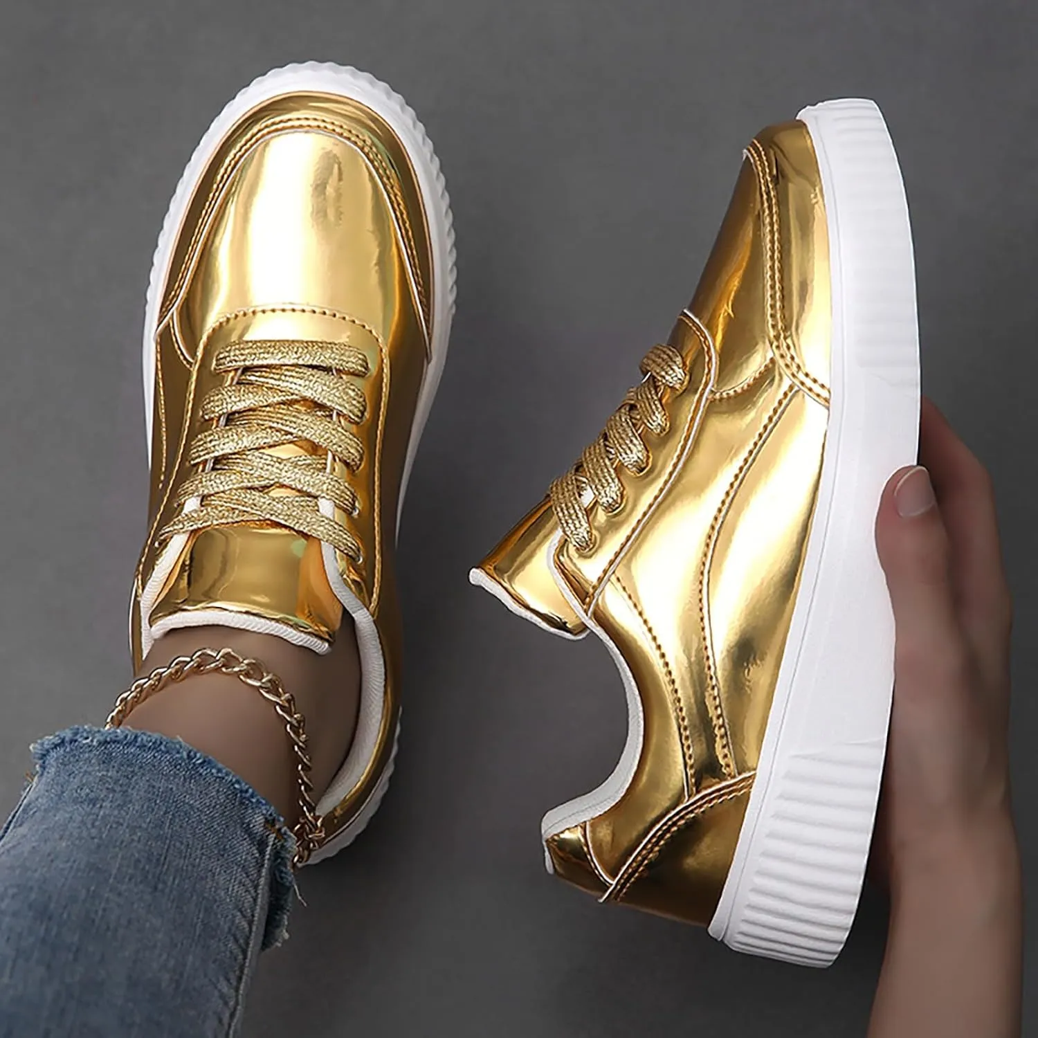 Running Shoes for Men Flat Feet Brown Casual Shoes Waterproof Sneakers Air Athletic Running Tennis Lightweight White Tennis Shoe Trainers Shoe