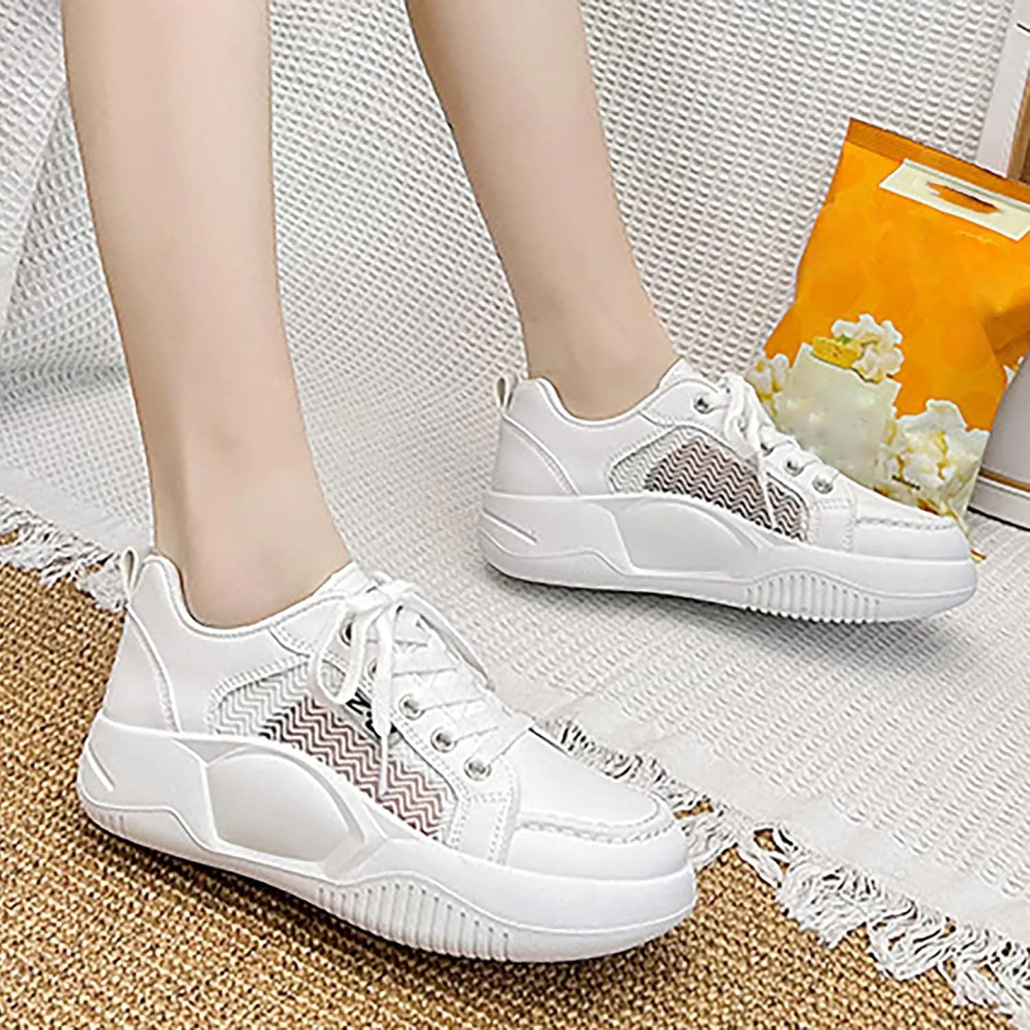 Running Shoes for Women All Black Sneakers for Women Cute Black Slip On Shoes Women Dressy Comfortable Womens Casual Sneakers Wide Zapatos De Mujer para Caminar Suave Y Comodos