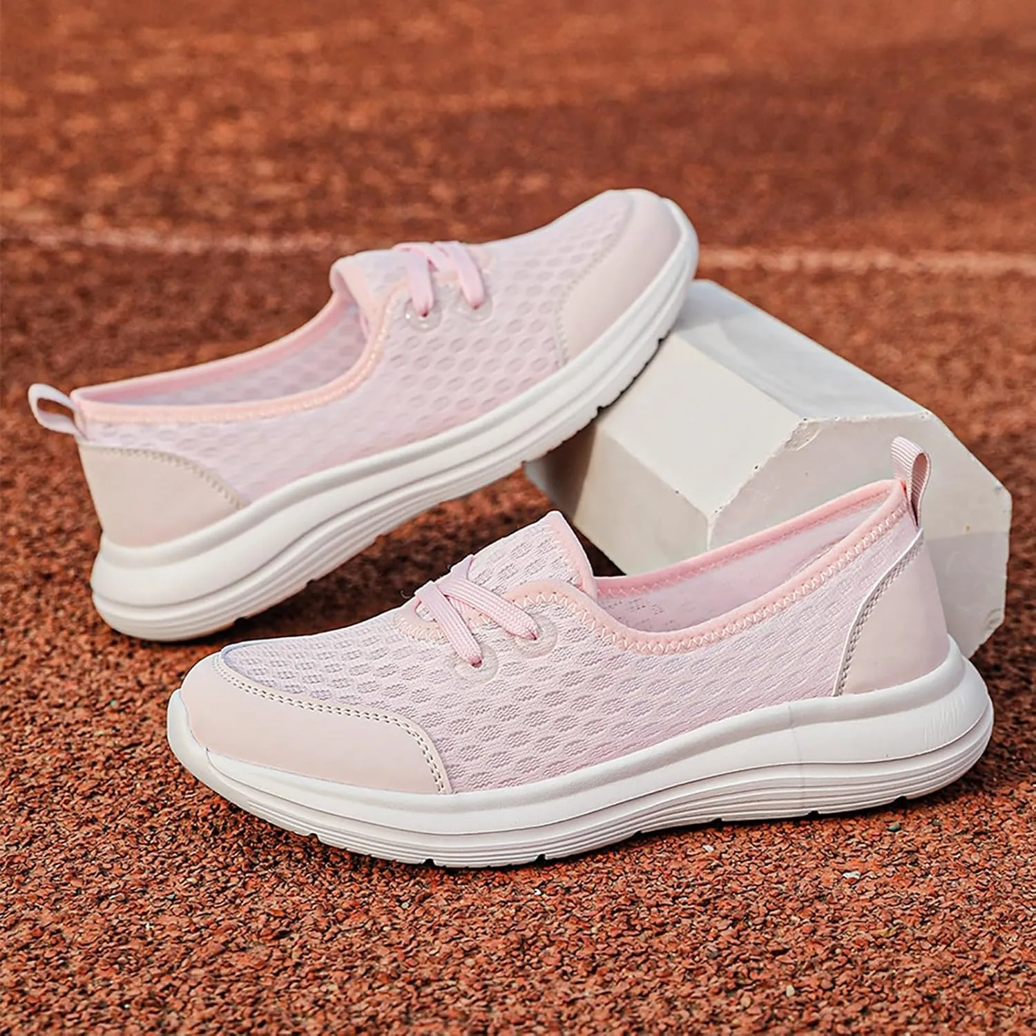 Running Shoes for Women Walking Ladies Shoes Casual Women's Fashion Sneakers Men's Athletic Sneakers Lightweight Breathable Tennis Shoe White Loafers