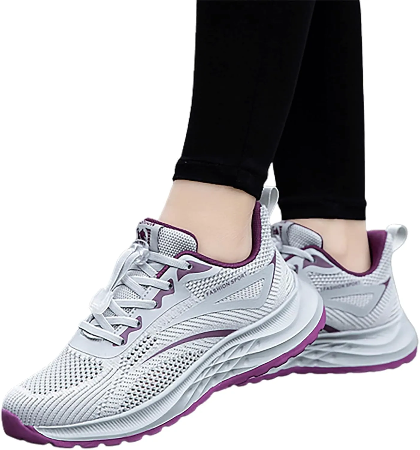 SBGMoSJ Black Tennis Shoes for Women Comfortable Women's Hiking Shoes Wide Nurse Shoes for Women Comfortable Wide Sexy Black Womens Running Shoes Size 10 Wide Womens Black Sneakers Size 8 1/2