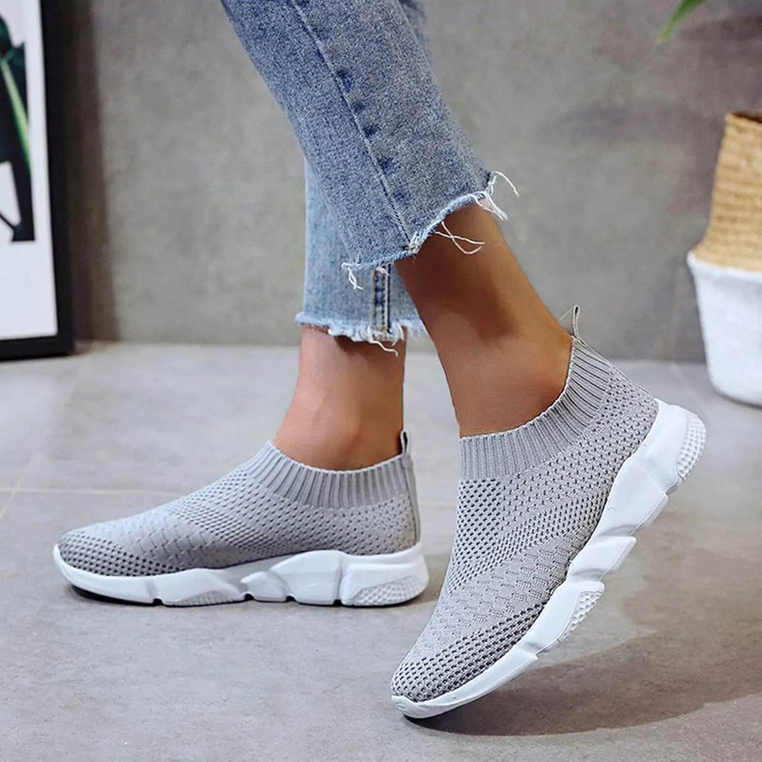 SBGMoSJ Womens Running Shoes 8.5 Black Cute Black Sneakers for Women Women's White Tennis Shoes Size 8.5 Running Shoes for Women Wide Foot Womens Size 10 Wide Black Sneakers