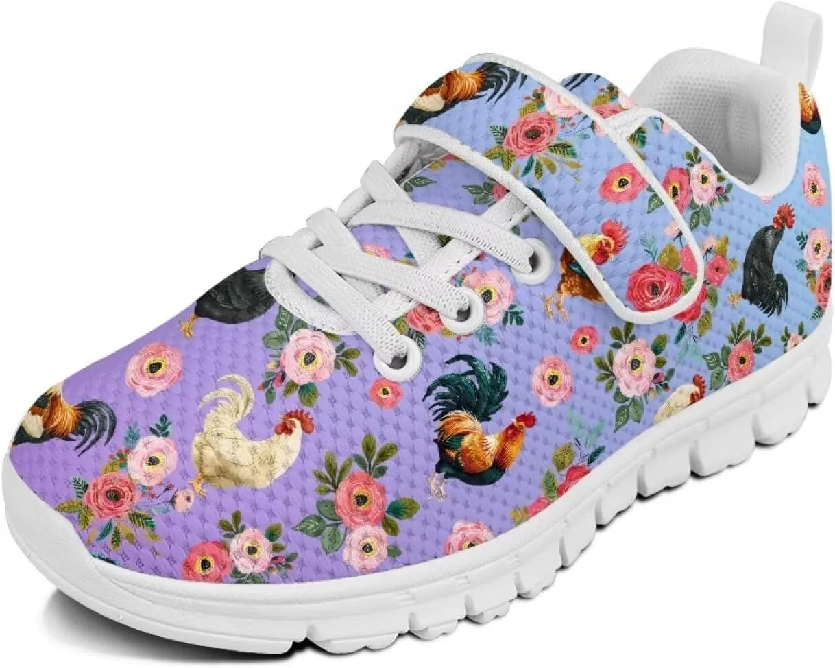 Showudesigns Slip On Sneakers for Kids Girls Running Tennis Shoes Gym School Exercise Trainers