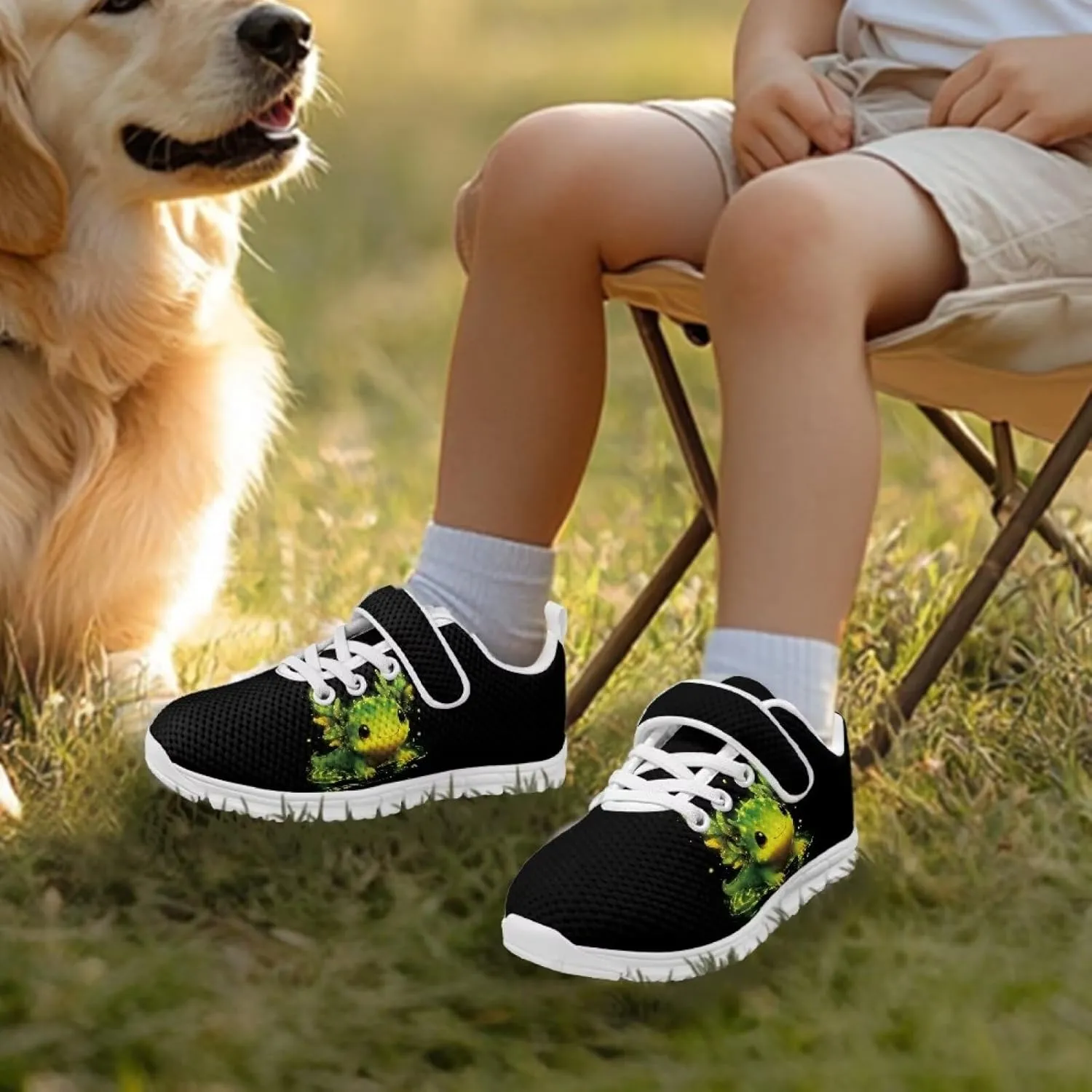 Showudesigns Slip On Sneakers for Kids Girls Running Tennis Shoes Gym School Exercise Trainers