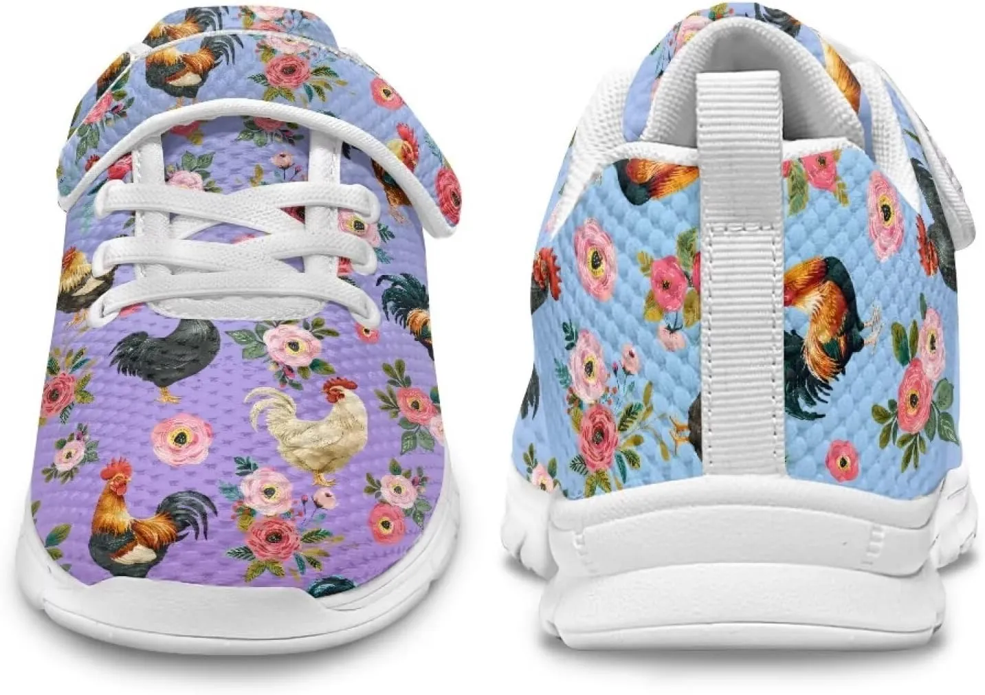 Showudesigns Slip On Sneakers for Kids Girls Running Tennis Shoes Gym School Exercise Trainers