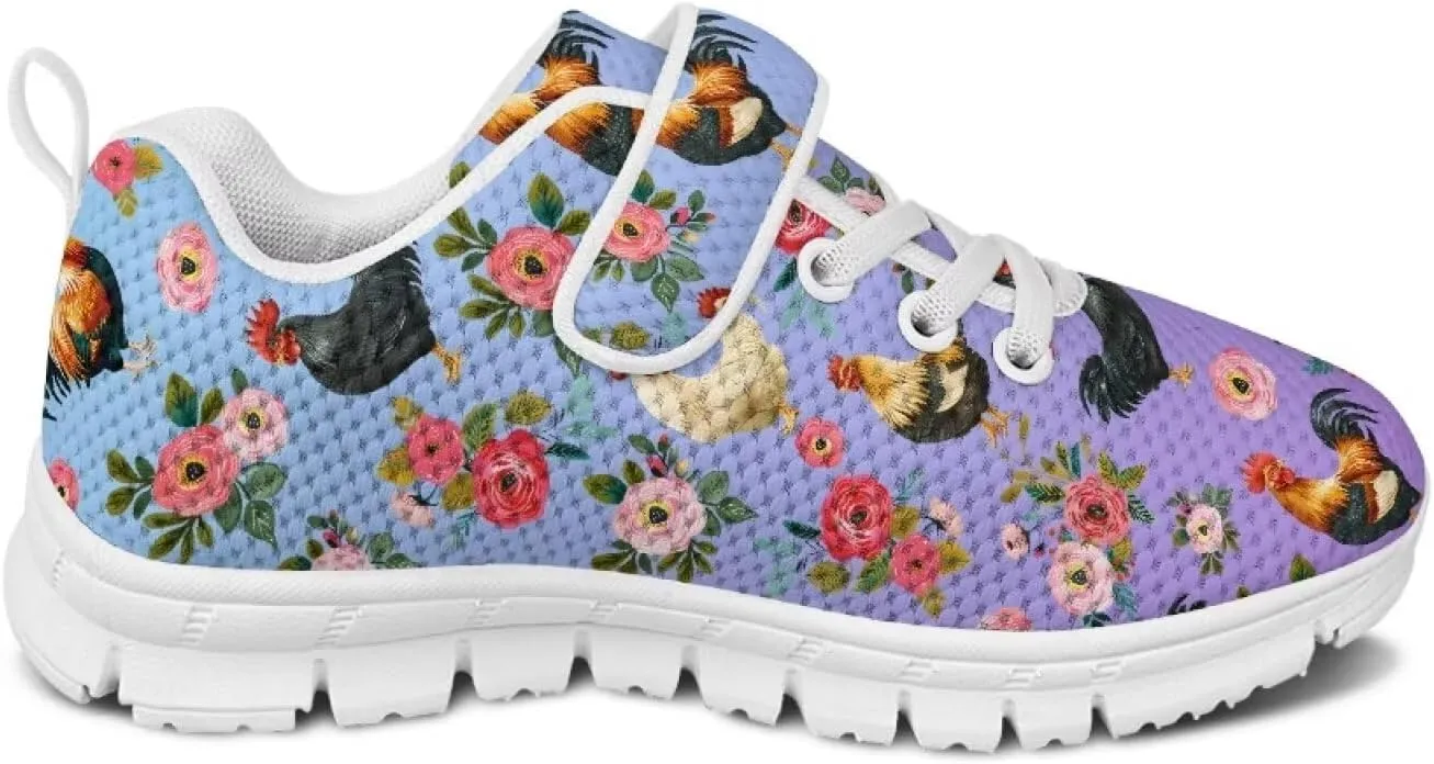 Showudesigns Slip On Sneakers for Kids Girls Running Tennis Shoes Gym School Exercise Trainers
