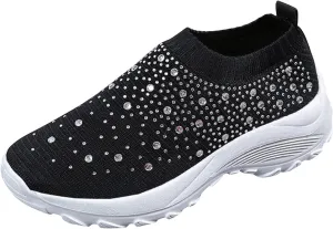 Sneakers for Walking Women Nurses Shoes for Women Comfortable Non Slip White Women's Tennis Shoes Size 9.5 Wide White Sneakers for Women Non Slip Women's Canvas Slip On Shoes Wide Width Size 11