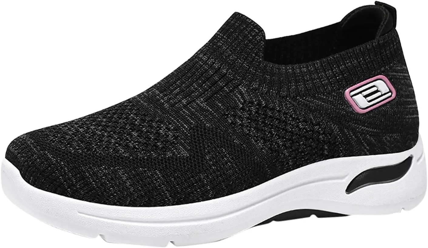 Sneakers for Women Summer Fashion Mesh Shoes Soft Sole Stretch Cushion Shoes Casual Breathable Minimalist Shoes