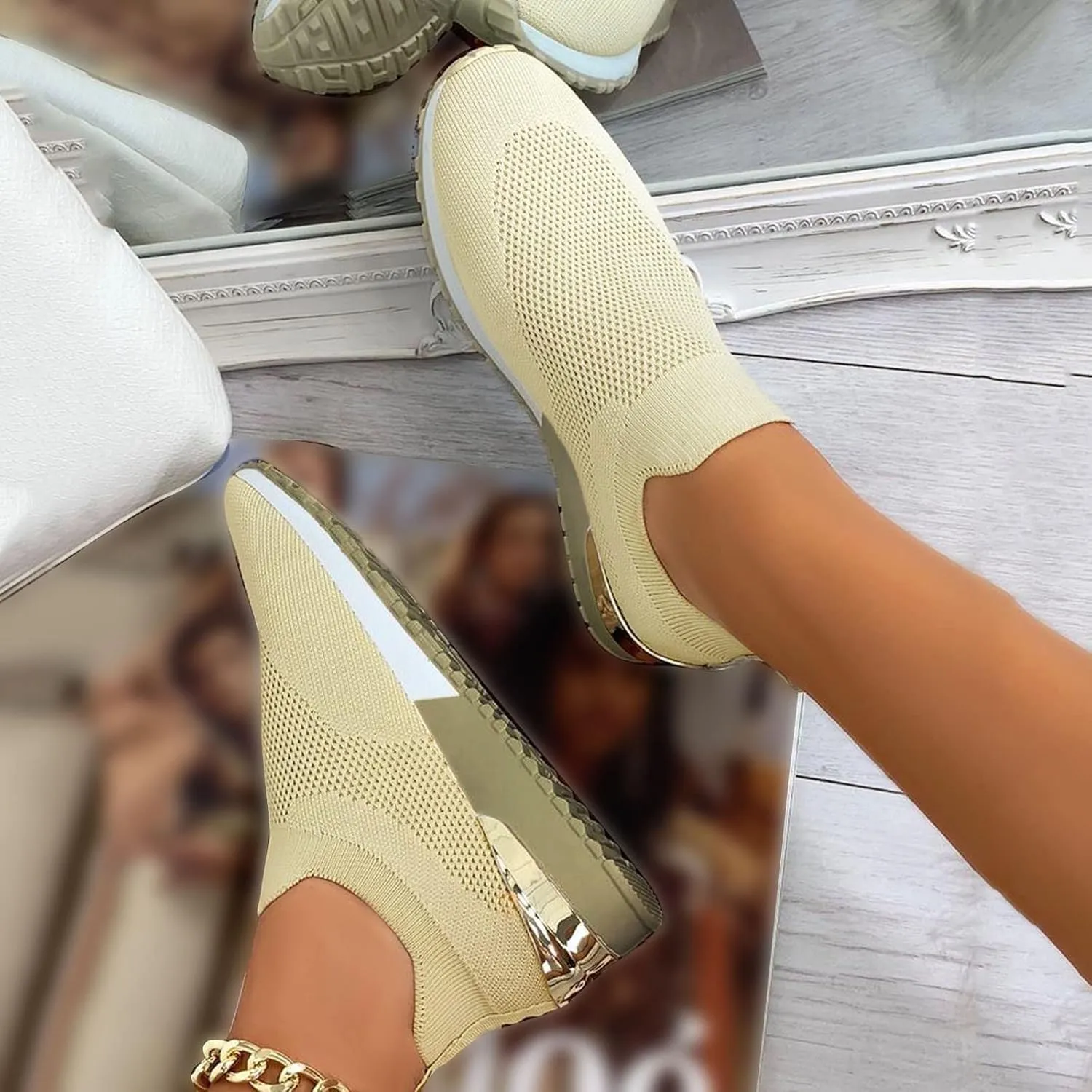 Sneakers for Women Walking Shoes Non Slip Lightweight Tennis Shoes Men Boots Casual Slip On Shoes White Sneakers Steel Toe Tennis Shoe White Loafers