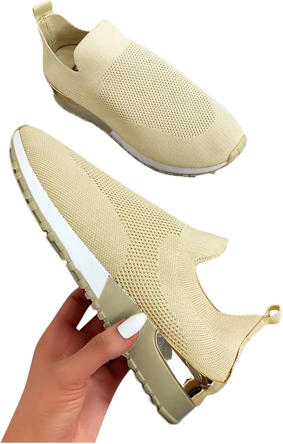 Sneakers for Women Walking Shoes Non Slip Lightweight Tennis Shoes Men Boots Casual Slip On Shoes White Sneakers Steel Toe Tennis Shoe White Loafers