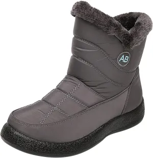 Snow Boots for Women Winter, Mid Calf Warm Lined Winter Boots for Women Hiking Outdoor Shoes