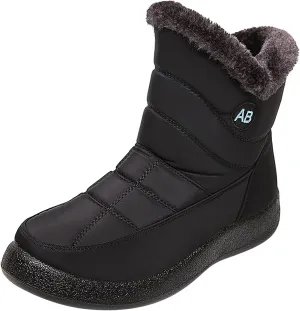 Snow Boots for Women Winter, Mid Calf Warm Lined Winter Boots for Women Hiking Outdoor Shoes