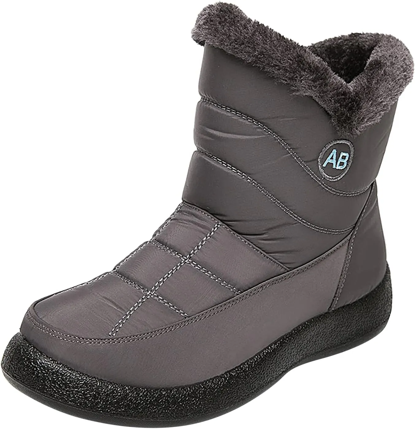 Snow Boots for Women Winter, Mid Calf Warm Lined Winter Boots for Women Hiking Outdoor Shoes