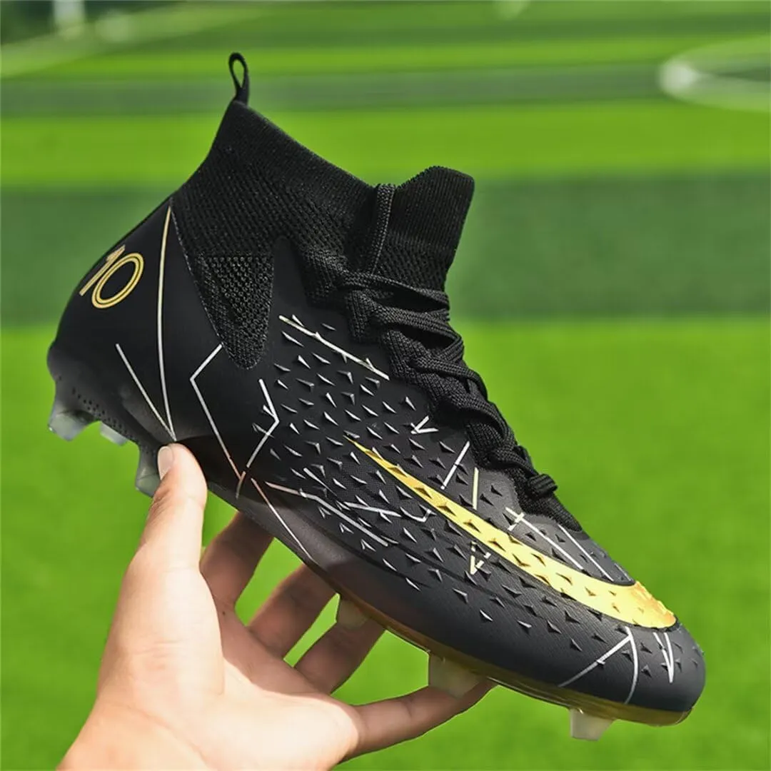 Soccer Cleats for Mens Womens Soccer Shoes High top Outdoor Footall Boots Ankle Professional Training Sneakers