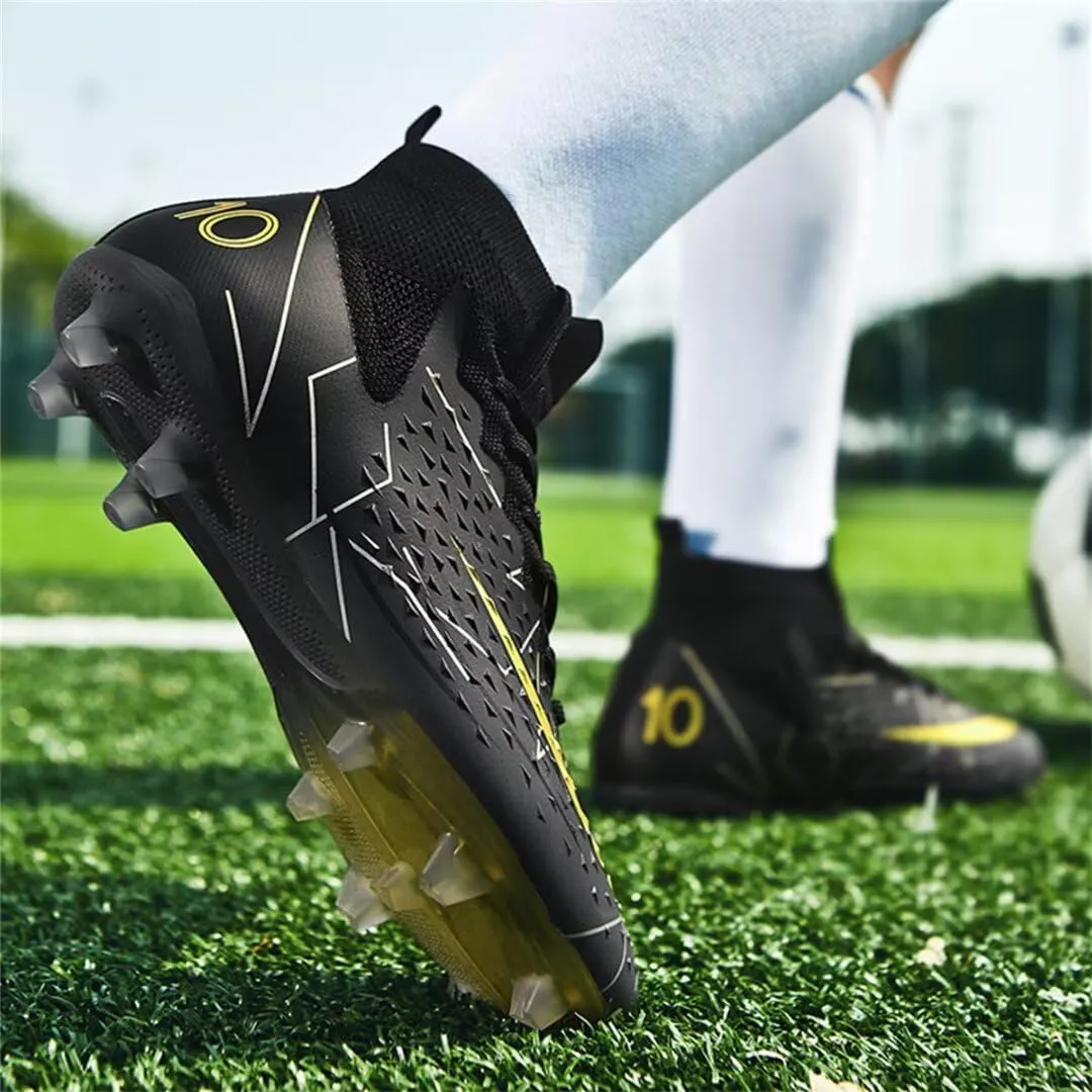 Soccer Cleats for Mens Womens Soccer Shoes High top Outdoor Footall Boots Ankle Professional Training Sneakers