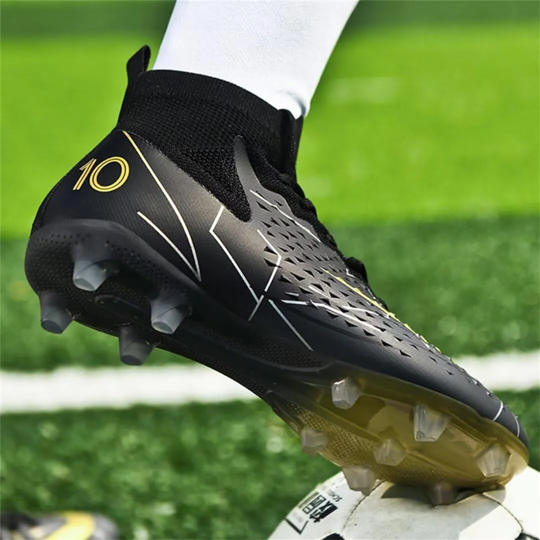 Soccer Cleats for Mens Womens Soccer Shoes High top Outdoor Footall Boots Ankle Professional Training Sneakers