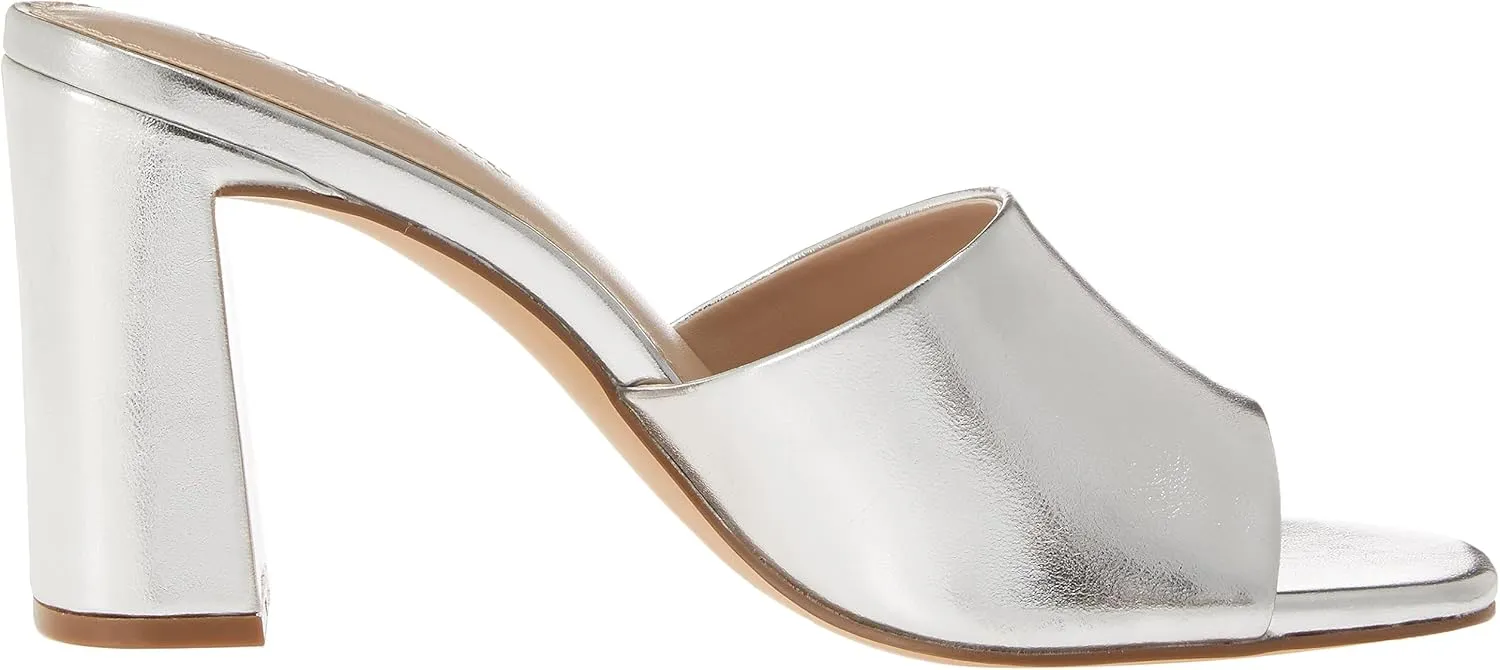 The Drop Women's Pattie High Block-Heeled Mule Sandal