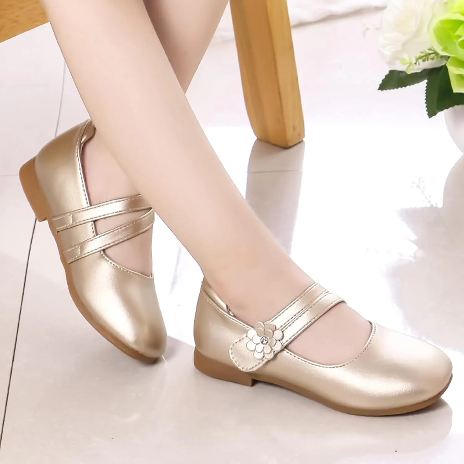 Toddler 10 Shoes Girls Little Girls Dress Shoes Ballet For Girls Wedding Party School Church Dress Slipper Boots Girls