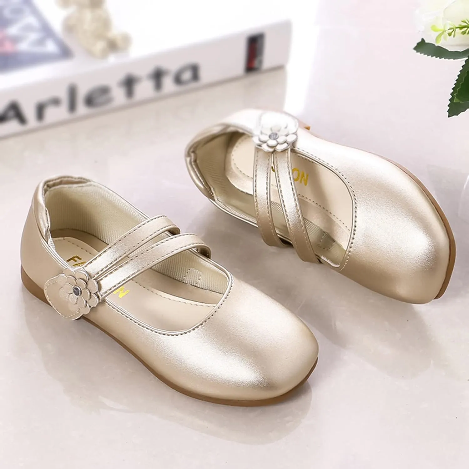 Toddler 10 Shoes Girls Little Girls Dress Shoes Ballet For Girls Wedding Party School Church Dress Slipper Boots Girls