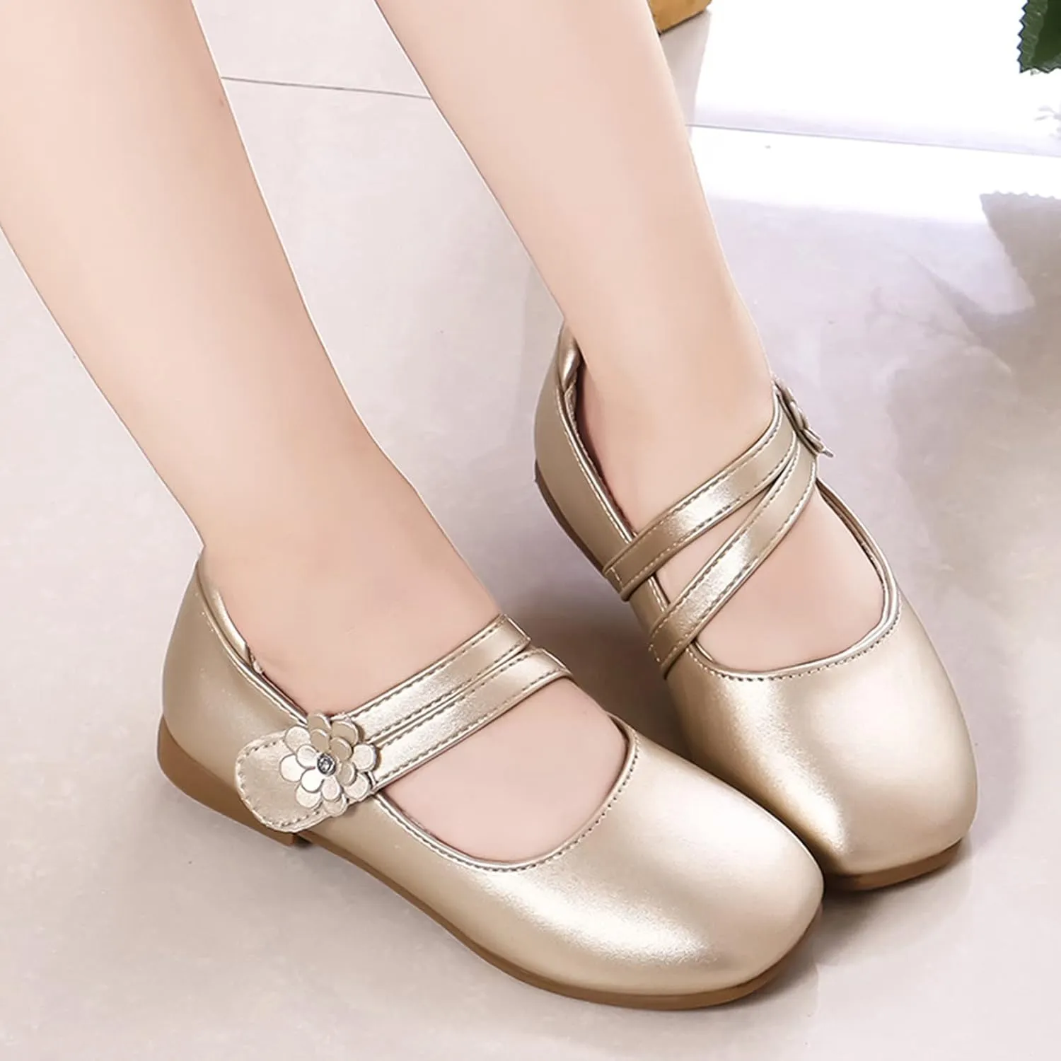 Toddler 10 Shoes Girls Little Girls Dress Shoes Ballet For Girls Wedding Party School Church Dress Slipper Boots Girls