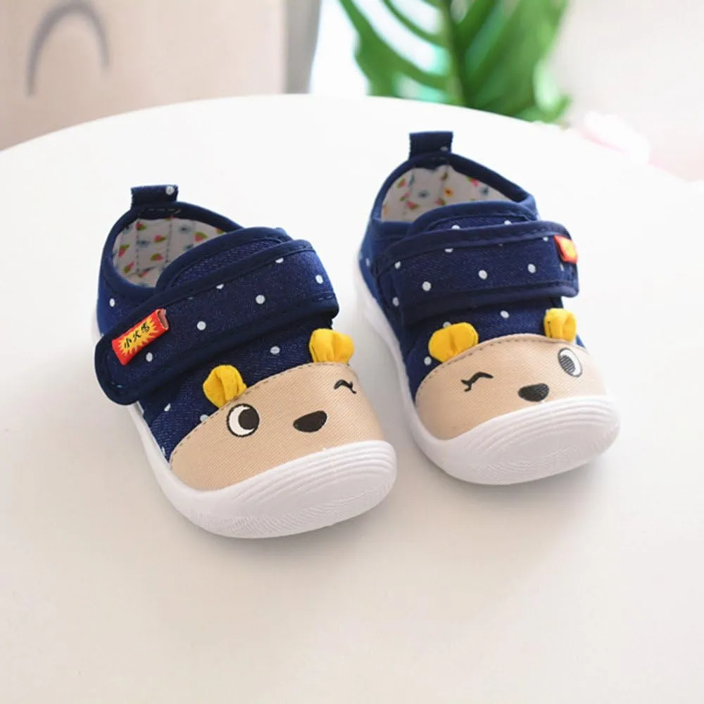 Toddler Girl School Shoes Boys Baby Kids Anti-Slip Girls Soft Sole Cartoon Shoes Toddler Boys Dress Shoes