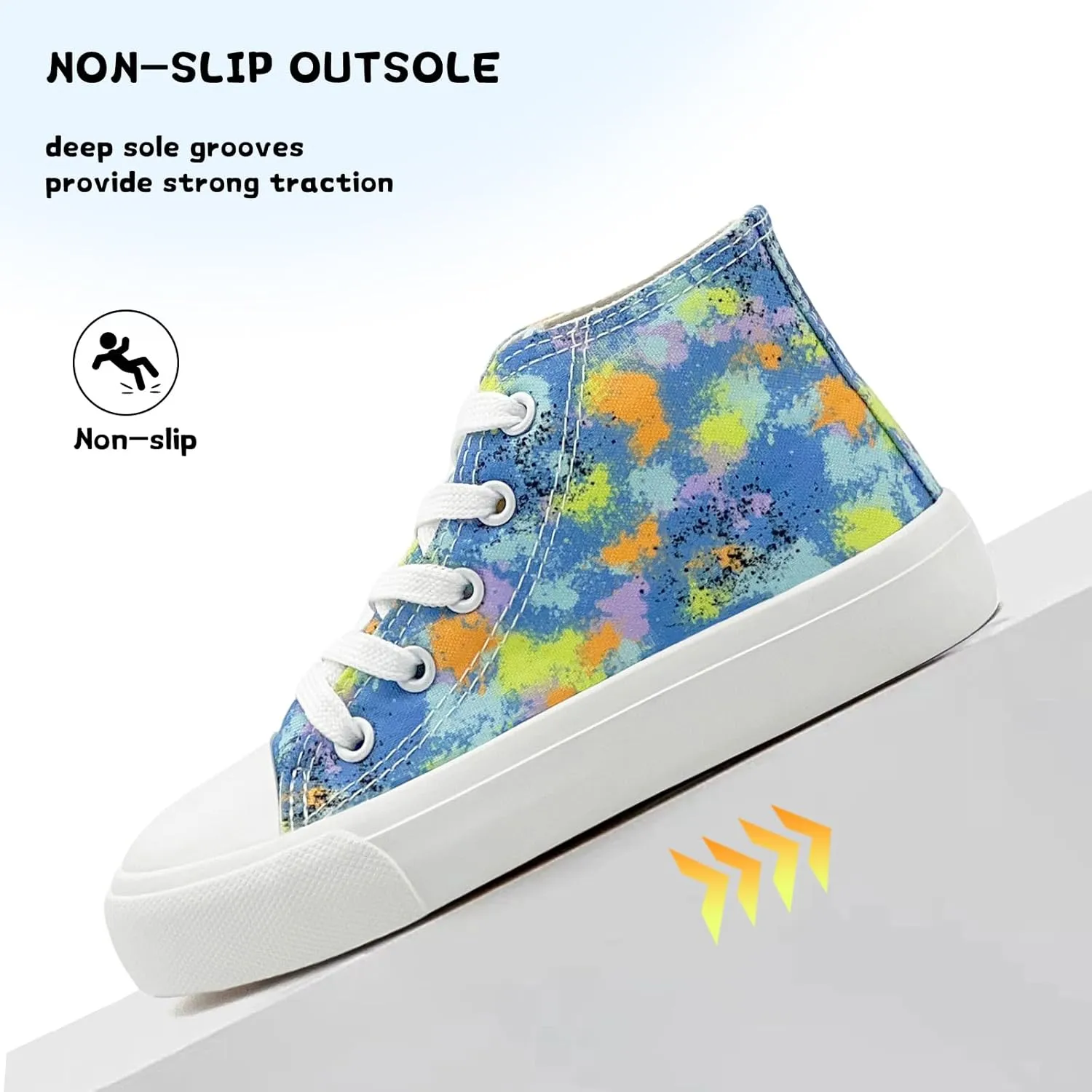 Toddler/Little Sneakers for Girls Boys Kids Fashion High Tops Canvas Shoes Classic Casual Tennis Shoes Colorful Shoes