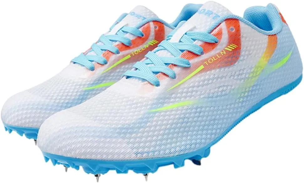Track and Field Shoes Spikes for Men and Women Long-Distance Running Sports Shoes Sports Sprint Track and Field Competition Spikes for Boys and Girls