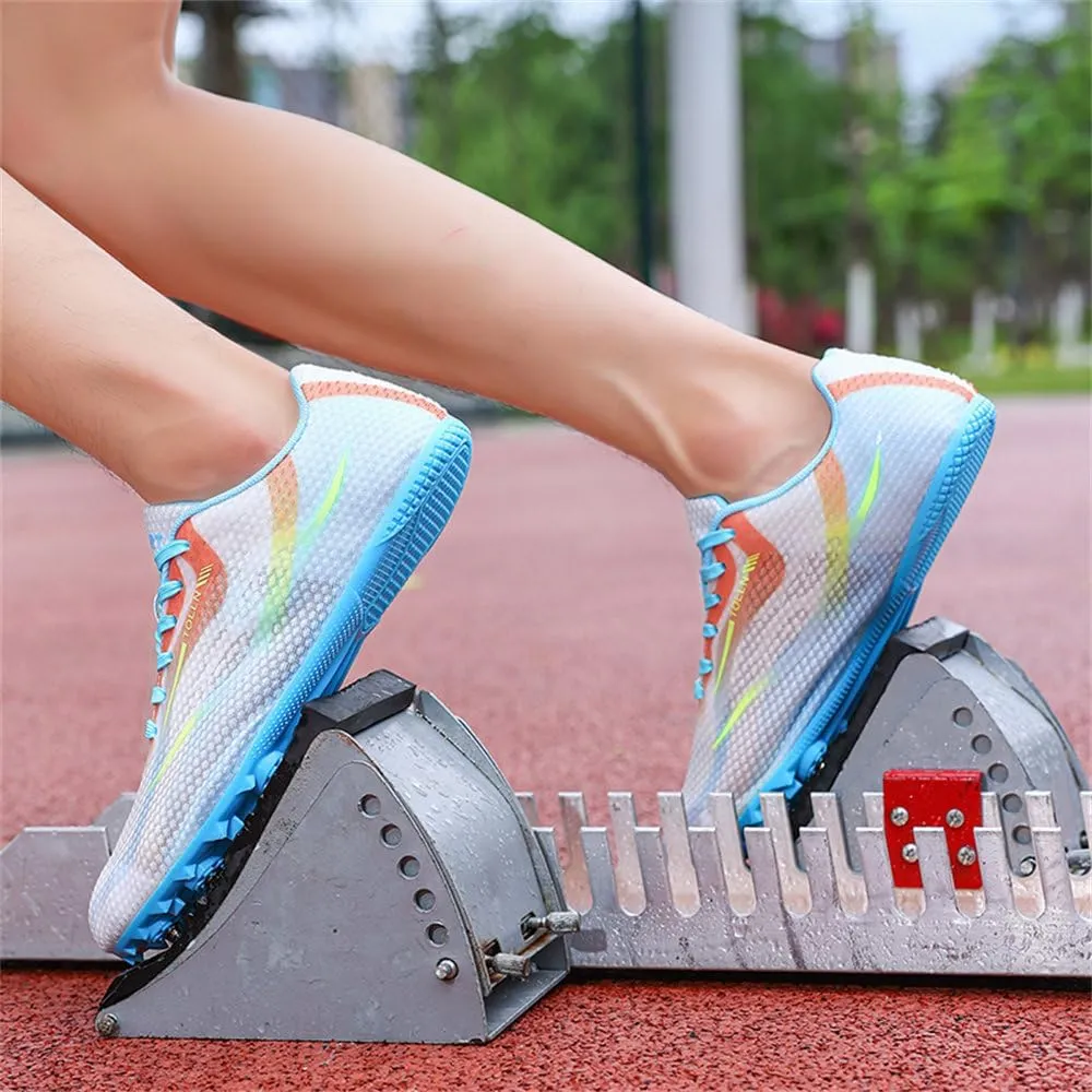 Track and Field Shoes Spikes for Men and Women Long-Distance Running Sports Shoes Sports Sprint Track and Field Competition Spikes for Boys and Girls