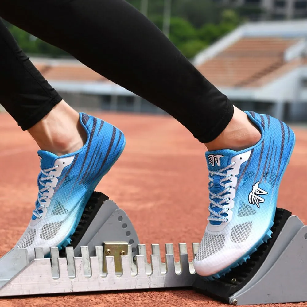 Track and Field Shoes,Spiked Athletics Shoes 7 Nails,Unisex Racing Jumping Sneakers Sprint Spikes Lightweight Breathable Non-Slip Competition Trainer with Spikes and for Men, Women and Youth,35-45 EU