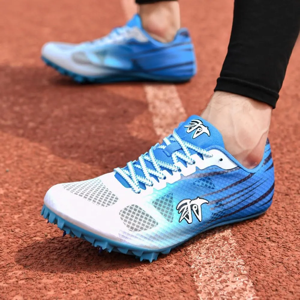 Track and Field Shoes,Spiked Athletics Shoes 7 Nails,Unisex Racing Jumping Sneakers Sprint Spikes Lightweight Breathable Non-Slip Competition Trainer with Spikes and for Men, Women and Youth,35-45 EU