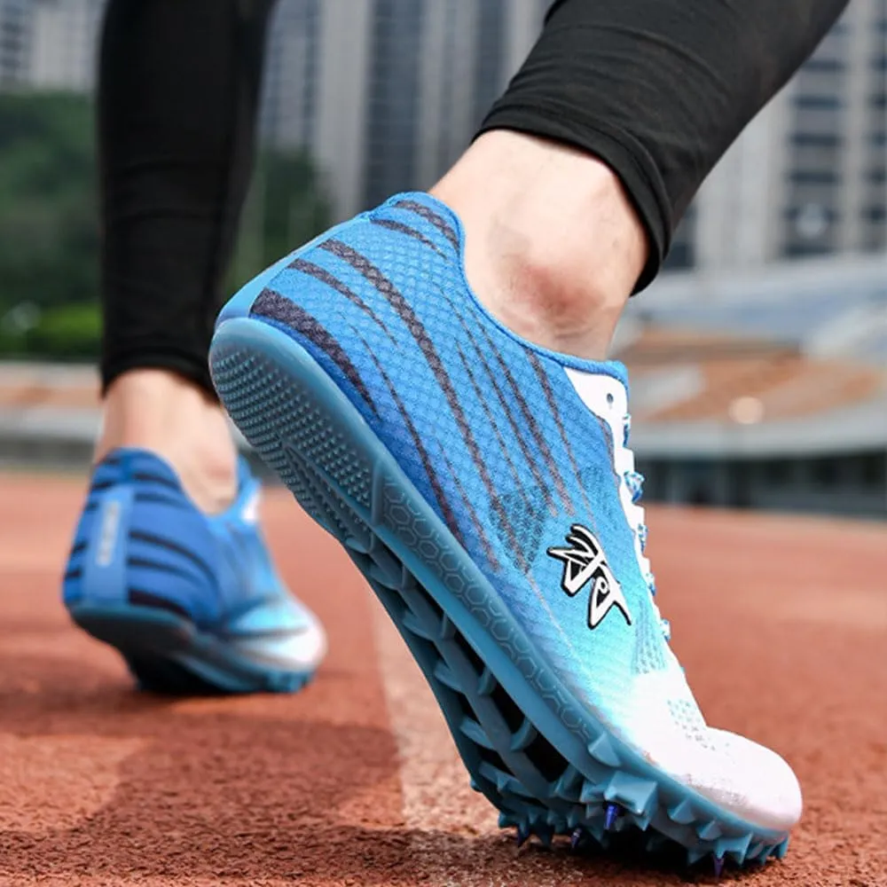 Track and Field Shoes,Spiked Athletics Shoes 7 Nails,Unisex Racing Jumping Sneakers Sprint Spikes Lightweight Breathable Non-Slip Competition Trainer with Spikes and for Men, Women and Youth,35-45 EU