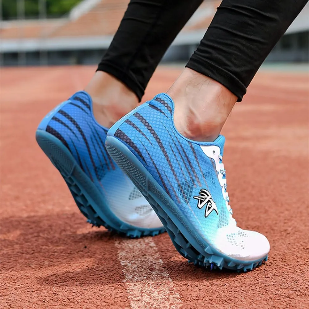 Track and Field Shoes,Spiked Athletics Shoes 7 Nails,Unisex Racing Jumping Sneakers Sprint Spikes Lightweight Breathable Non-Slip Competition Trainer with Spikes and for Men, Women and Youth,35-45 EU