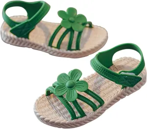 Wedge Sandals for Girls Size 3 Toddler Kids Infant Girls Soild Flower Princress Jelly Flip Flops for Kids