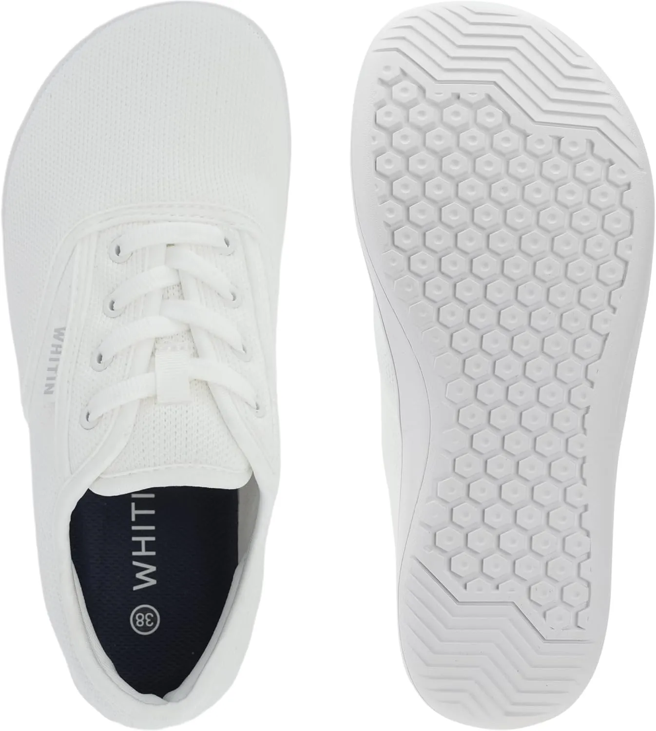 WHITIN Women's Wide Toe Box Minimalist Barefoot Shoes   Zero Drop Sole