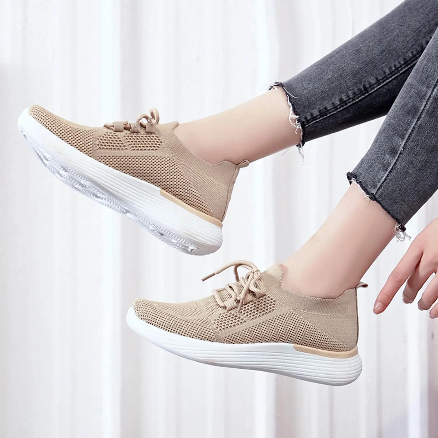 Wide Width High Top Slip On Sneakers for Women Zapatos De Trabajo Confortables para Mujer Walking Shoes for Women Slip Ons Womens Sneakers Platform Zapatos De Trabajo para Mujer Antideslizante Cross