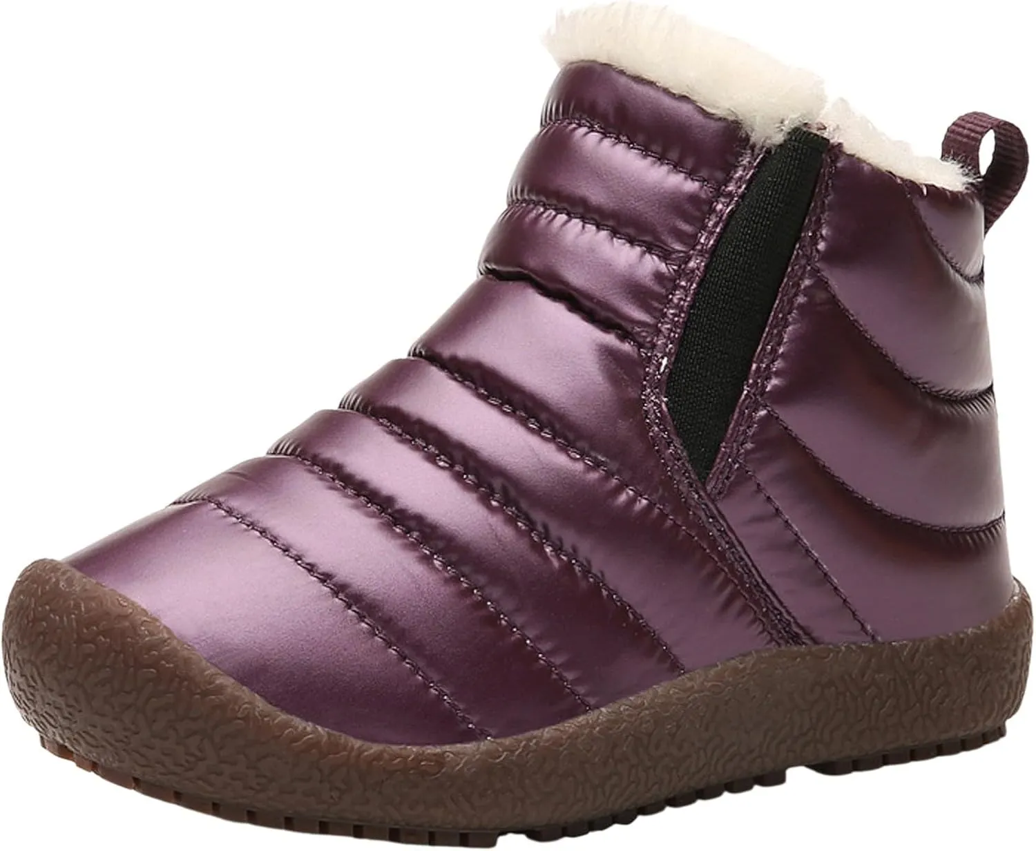 Winter Kids Snow Boots Winter Warm Waterproof Warm Snow Boots Ankle Hiking Boots Anti-Slip Outdoor Shoes