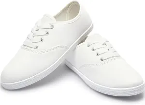 Women Canvas Sneakers Cute Walking Shoes Classic Canvas Shoes Comfort Lace Up Tennis Shoes Lightweight Textile Flats Shoes Foam Flat Shoes Biscuit Shoes
