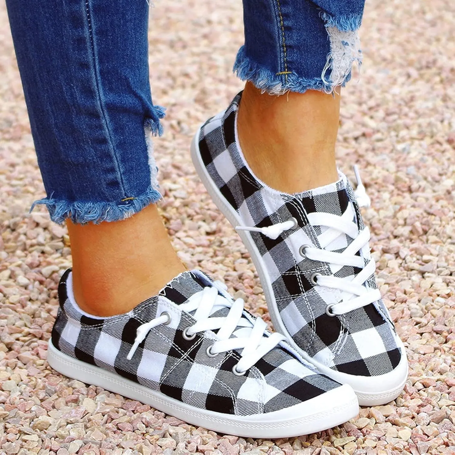 Womens Black Size 7 Wide Sneakers Women's Platform Fashion Sneakers Womens Slip On Shoes Wide Toe Womens Tennis Shoes 7.5 Slip On Comfortable Walking Shoes Women Stylish