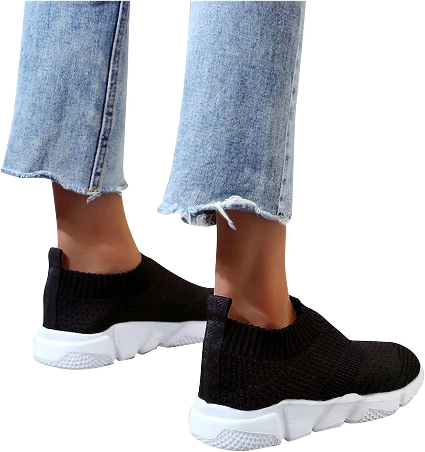 Women's Fashion Sneakers Returns Walking Shoes Women Wide Width Womens Athletic Shoes Size 9 Narrow Womens Fashion Sneakers Black and White Zapatos De Trabajo para Mujeres