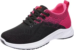 Women's Lace Up Road Running Shoes Wide Athletic Tennis Tennis Shoes Men Lightweight Business Casual Shoes White Sneakers Waterproof Tennis Shoe Cross Trainer Shoe