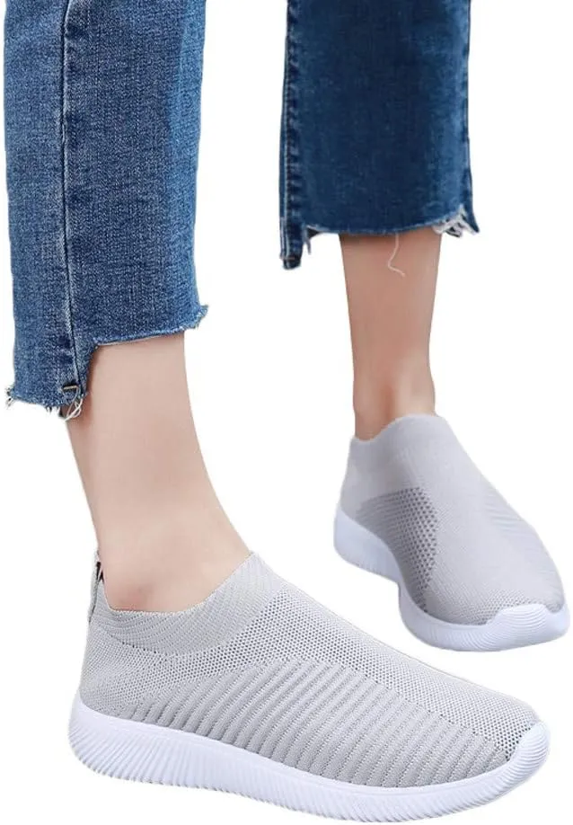 Womens Ladies Walking Running Shoes Slip On Lightweight Running Shoe for Men Winter Brown Casual Chunky Sneakers White Tennis Shoe Cross Trainer Shoe Sneaker