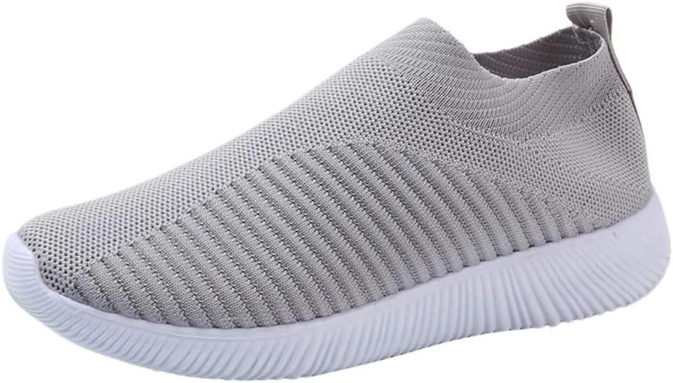 Womens Ladies Walking Running Shoes Slip On Lightweight Running Shoe for Men Winter Brown Casual Chunky Sneakers White Tennis Shoe Cross Trainer Shoe Sneaker