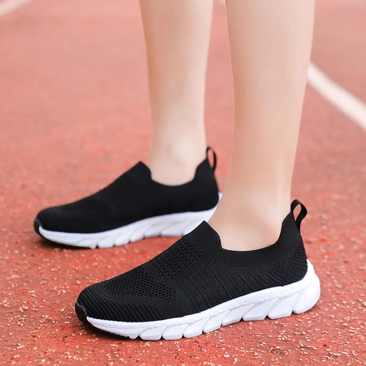 Women's Lightweight Slip On Walking Running Shoes Womens Tennis Shoes Comfortable Men's Casual Shoes Shoes Sneakers Red Tennis Shoe Trainers Shoe