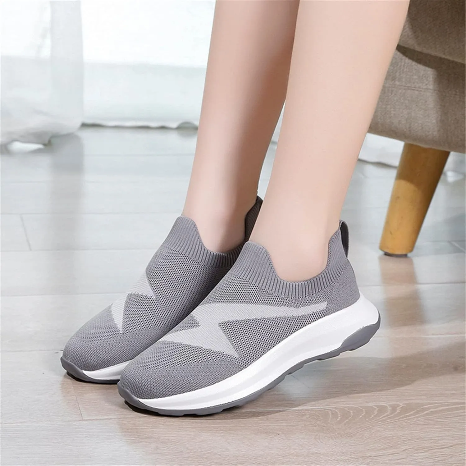 Womens Orthopedic Comfortable Loafers Slip On Walking Shoes with Arch Support Casual Sneakers Plantar Fasciitis Relief Foot Heel Pain Diabetic Feet