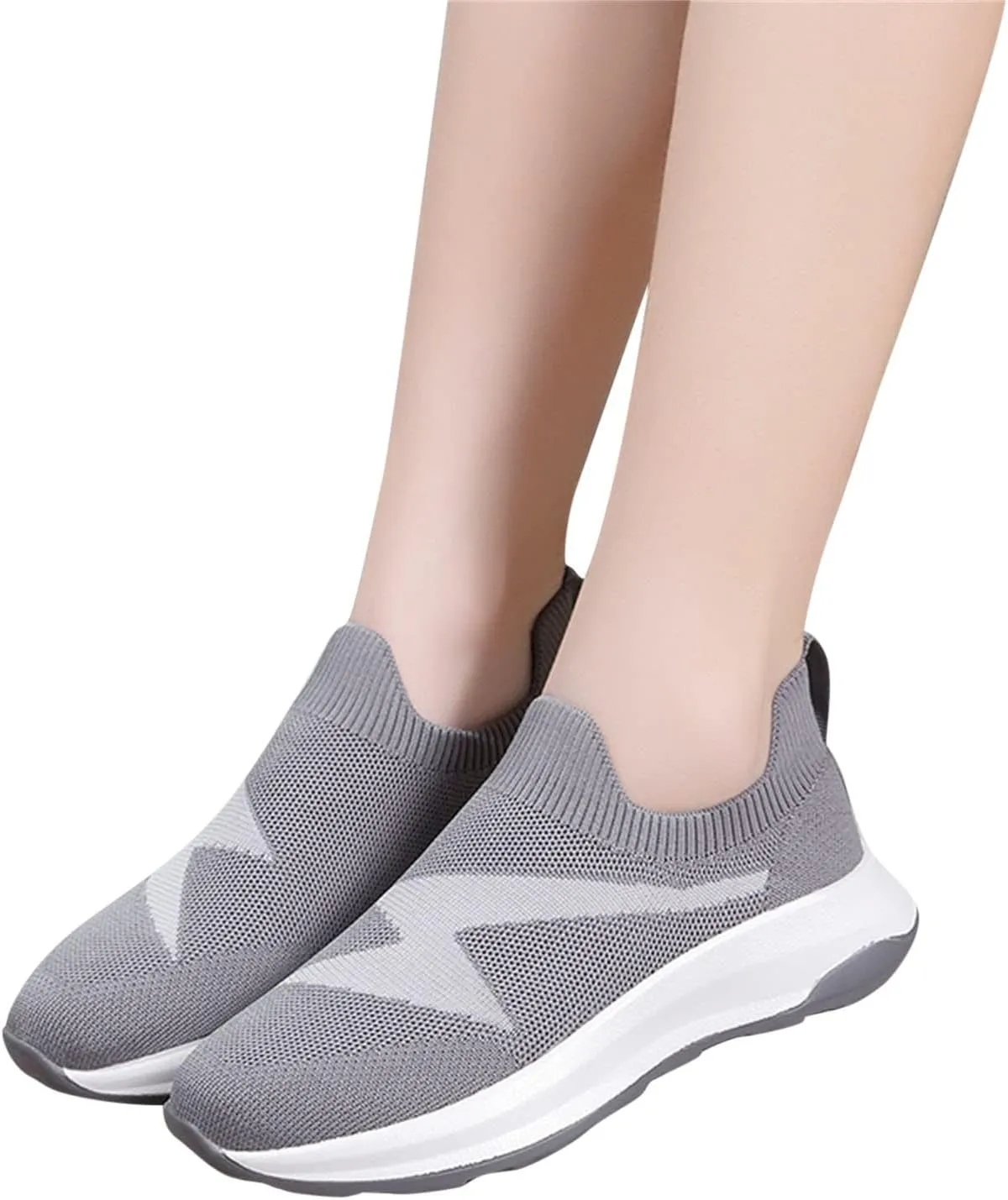 Womens Orthopedic Comfortable Loafers Slip On Walking Shoes with Arch Support Casual Sneakers Plantar Fasciitis Relief Foot Heel Pain Diabetic Feet