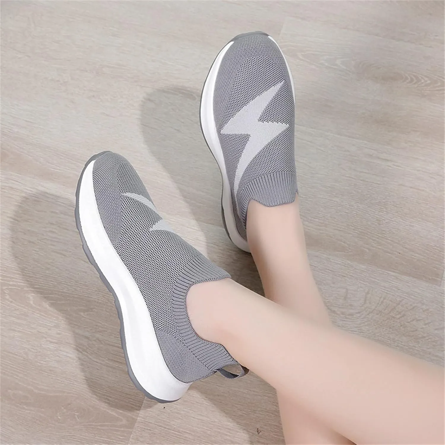 Womens Orthopedic Comfortable Loafers Slip On Walking Shoes with Arch Support Casual Sneakers Plantar Fasciitis Relief Foot Heel Pain Diabetic Feet