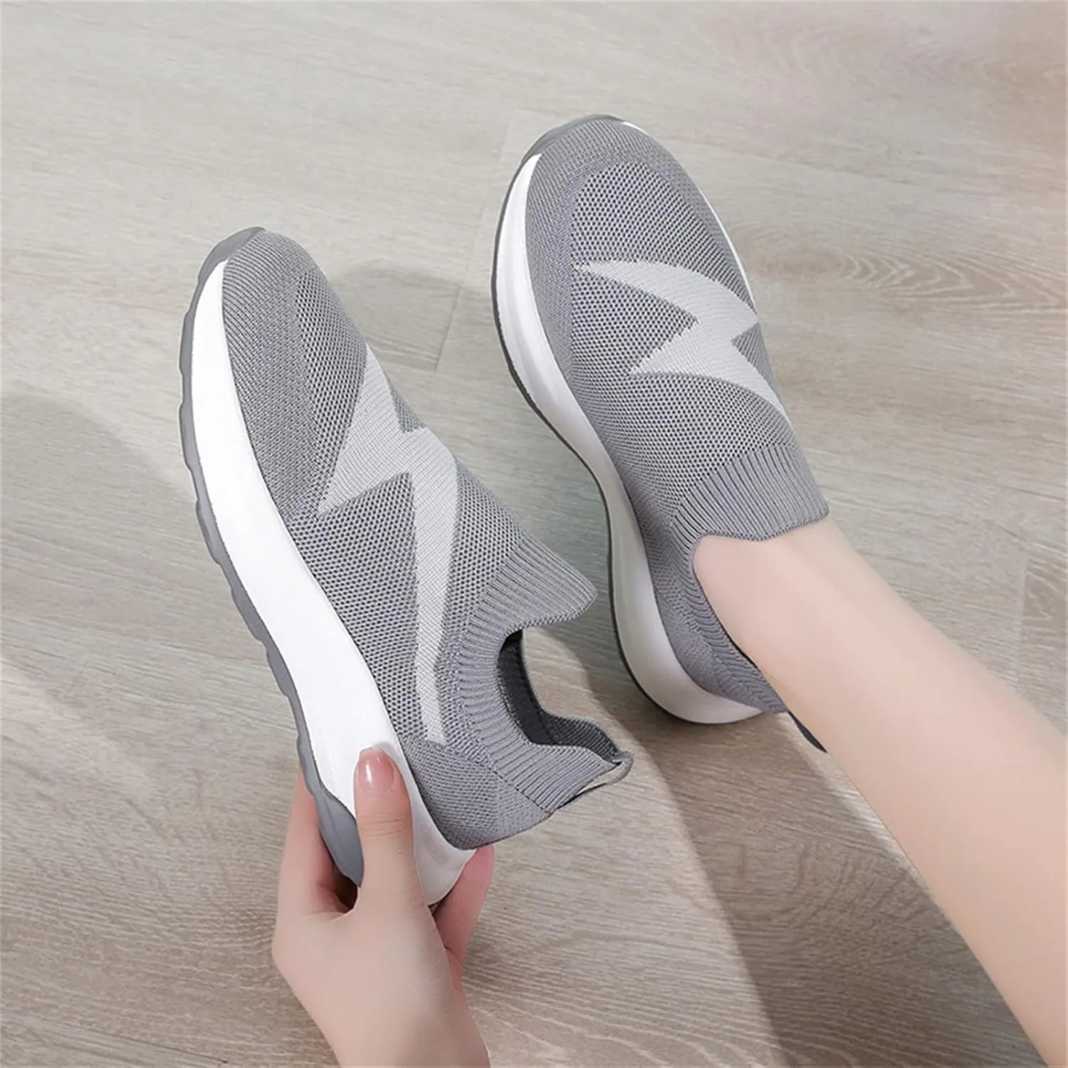 Womens Orthopedic Comfortable Loafers Slip On Walking Shoes with Arch Support Casual Sneakers Plantar Fasciitis Relief Foot Heel Pain Diabetic Feet