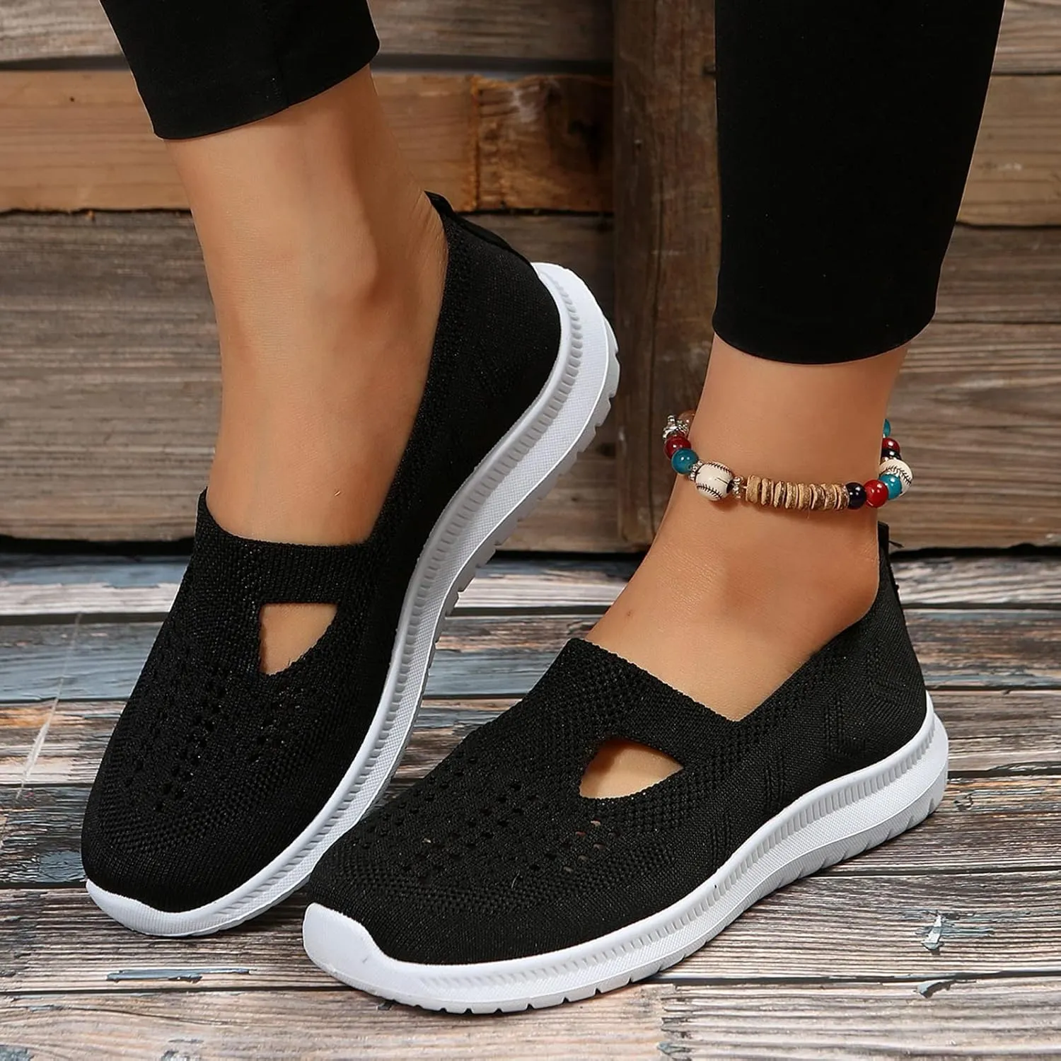 Womens Orthopedic Walking Shoes Slip On Sneakers with Arch Support Comfortable Casual Loafers Plantar Fasciitis Relief Foot Heel Pain Diabetic