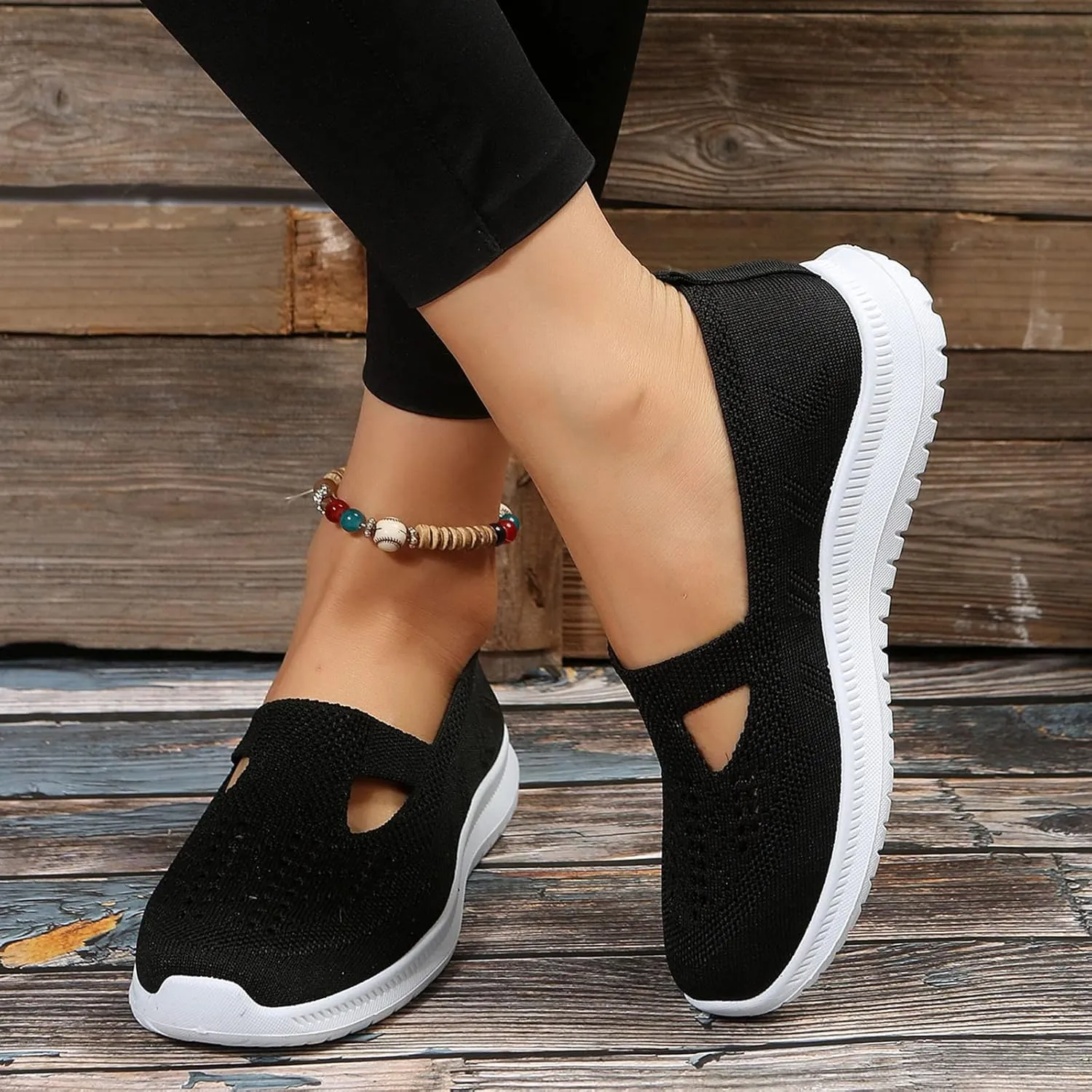 Womens Orthopedic Walking Shoes Slip On Sneakers with Arch Support Comfortable Casual Loafers Plantar Fasciitis Relief Foot Heel Pain Diabetic