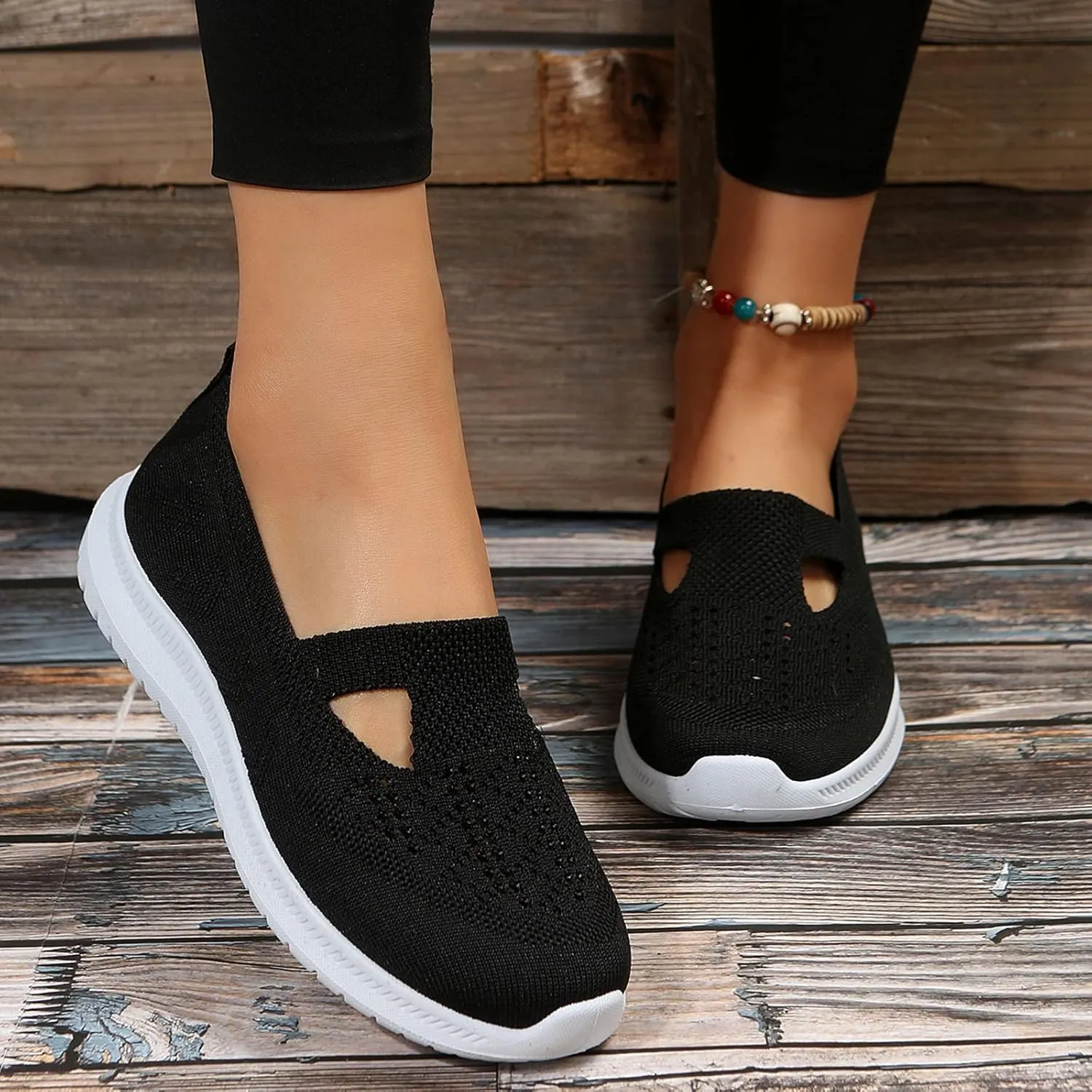 Womens Orthopedic Walking Shoes Slip On Sneakers with Arch Support Comfortable Casual Loafers Plantar Fasciitis Relief Foot Heel Pain Diabetic