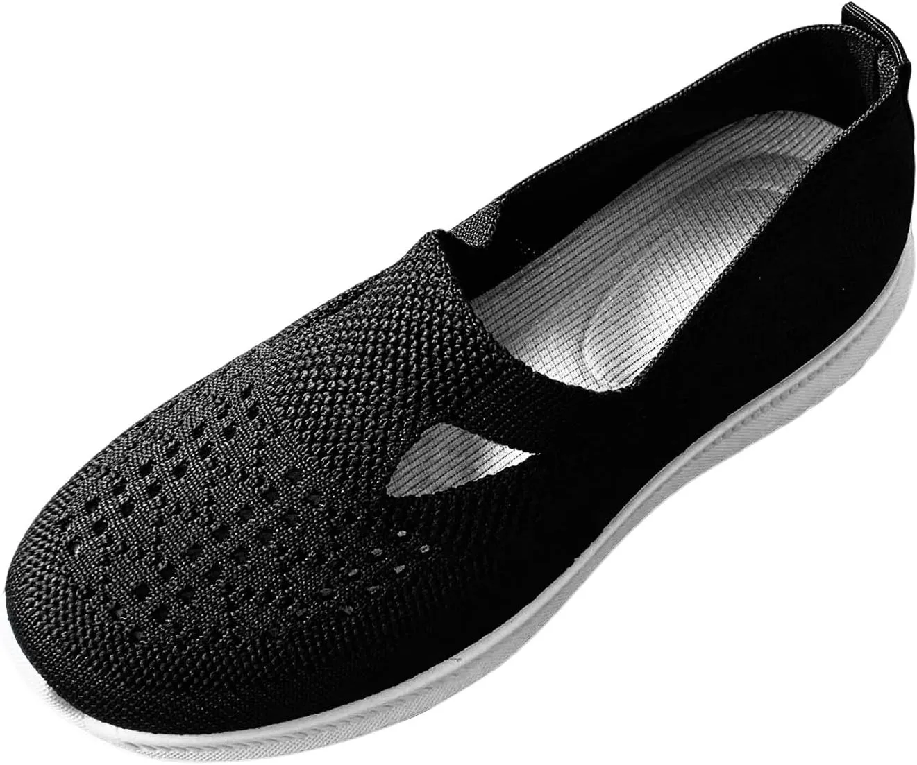 Womens Orthopedic Walking Shoes Slip On Sneakers with Arch Support Comfortable Casual Loafers Plantar Fasciitis Relief Foot Heel Pain Diabetic